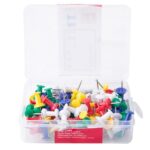 Orange Push Pin Box - 100 Piece