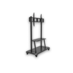 75-110 Inches Interactive Display Screen Trolley – Lockable Wheels, 120kg Capacity